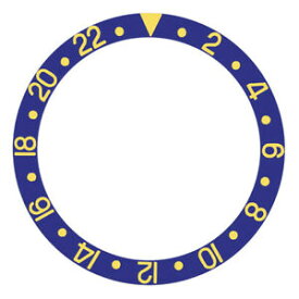 【送料無料】腕時計　ベゼルゴールドフォントreplacement bezel insert blue with gold font for watch 3780mm x 3020mm