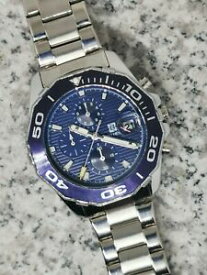 【送料無料】腕時計　アクアレーサーオマージュクォーツクロノグラフウォッチaqua racer homage quartz chronograph watch blue