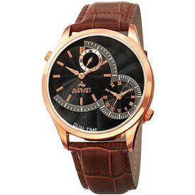 【送料無料】腕時計　メンズオーガストタイナークォーツブラウンレザーウォッチ mens august steiner as8010rgbr quartz multifunction brown leather watch