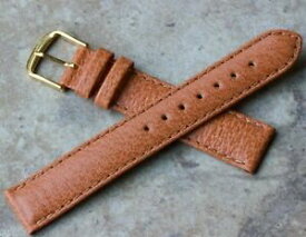 【送料無料】腕時計　パッドテクスチャピッグスキンヴィンテージストラップpadded great texture genuine pigskin 18mm vintage watch strap nos 1960s70s