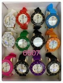 【送料無料】腕時計　ミックスカラーウォッチロット lot of 12 pc womens mix color watch whole