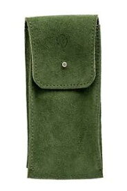 【送料無料】腕時計　シングルウォッチヴィンテージスエードトラベルポーチインモスグリーンjpm single watch vintage suede travel pouch in moss green