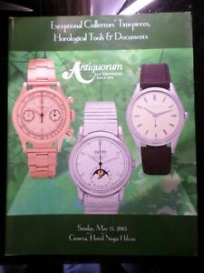 腕時計　レヴアンチクォーラムコレクターズジェネヴェホルロジュリーモントレスrevue antiquorum  watches collectors geneve mai 2005, horlogerie montres