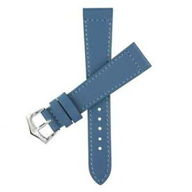 【送料無料】腕時計　デニムカーフスキンレザーウォッチストラップdenim calfskin leather watch strap