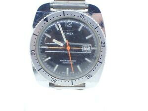 yzrv@Be[W^CX_Co[Yvintage timex diver automatic mens wrist watch 03277 runs great britain no crown