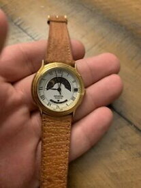 【送料無料】腕時計　ムーンフェイズジュネーブクォーツウォッチmoon phase geneva quartz watch