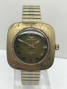 yzrv@EHTXCXBe[WYXNGAEHb`WGwaltham swiss automatic vintage mens square watch 17 jewels
