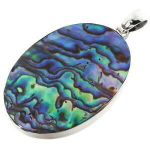 yzWG[EANZT[ I[opEAI[VF}bVuVo[y_g2 ovale paua coquille dormeau 925 pendentif argent massif