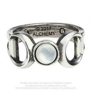 yzWG[EANZT[ SVbNOEBbJSVbNalchemy gothic triple deesse bague wicca gothique pagan