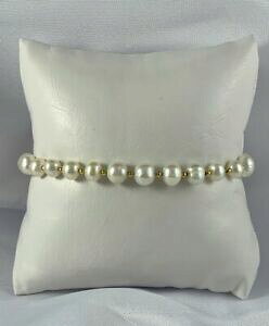 yzWG[EANZT[ zCg\tgEH[^[p[uXbgS[hp[bracelet perles deau douce blanche et perles goldfilled 14k