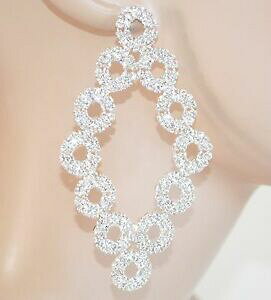 �y���������z�W���G���[�E�A�N�Z�T���[ �I���b�L�j�A���W�F���g�X�g���X�Z���`�N���X�^���Z�����j�A�X�|�T�y���f���e�Borecchini argento strass donna cerchi cristalli cerimonia sposa pendenti 5n