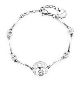 �y���������z�W���G���[�E�A�N�Z�T���[ �u���b�`�����u���X�E�F�C�`���N���A�b�`���C�I���i�V���o�[bracciale brosway chakra acciaio 316l bhkb014 luna silver