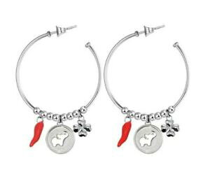 �y���������z�W���G���[�E�A�N�Z�T���[ �I���b�L�[�j�u���X�E�F�C�`���N���A�b�`���C�I�u�I�i�t�H���g�D�i�V���o�[orecchini brosway chakra acciaio 316l bhkl25 buona fortuna silver