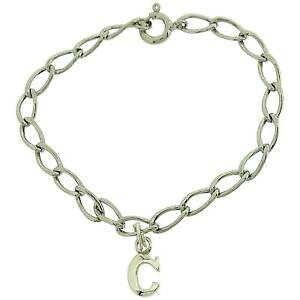 �y���������z�W���G���[�E�A�N�Z�T���[ �W���[�t�H�[�K�[���Y�V���o�[�X�^�[�����O�C�j�V�����u�����b�N�u���X���b�gjo for girls argent sterling initiale c breloque bracelet 152cm