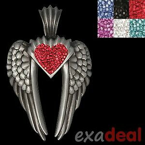【送料無料】ジュエリー・アクセサリー オーストラリアパヴェスワロフスキークリスタルハートウィングbico australia pendant pv7 wings of uriel pave swarovski crystal heart pv07