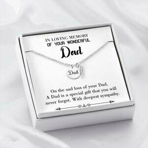 �y���������z�W���G���[�E�A�N�Z�T���[ �p�p�l�b�N���Xcadeau special perte dun papa sympathie cadeaux parent memoire collier