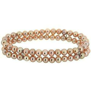 �y���������z�W���G���[�E�A�N�Z�T���[ �g�b�N�s���N�u���X���b�gtoc teinte poudre rose spherique de culture perle 2 rangee extensible bracelet
