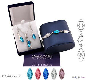 yzWG[EANZT[ Zbgub`[AWFgXtXL[IWiNX^Ciiset parure bracciale argento swarovski element originale g4lov cristalli donna