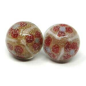 yzWG[EANZT[ AeBJ[iFlcBACOf~XtBAbhuEboucles doreilles antica murrina venezia, or535a11, demi sphere, marron rouge,