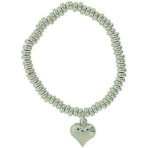 �y���������z�W���G���[�E�A�N�Z�T���[ �g�b�N�K�[���Y�u�����b�N�V���o�[�n�[�g�X�^�[�����O�X�E�B�[�e�B�[�u���X���b�gtoc filles breloque coeur en argent sterling elastique sweetie bracelet 127cm