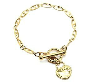 �y���������z�W���G���[�E�A�N�Z�T���[ �`�F�[���u���X���b�g�����N�t���b�g�N���X�n�[�g�J�f�i�X�}���e��bc4146f bracelet chaine maillons plats fermoir t avec coeur cadenas martele