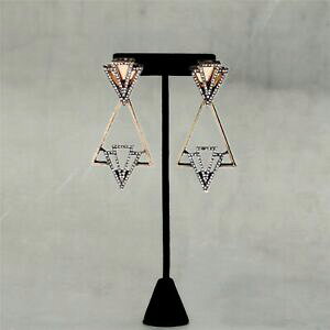 yzWG[EANZT[ CONbvIS[fA[gfRVv[XgCAOgboucles doreilles clip on dore art deco triangle dentelle simple retro j6