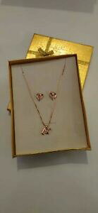 yzWG[EANZT[ R[iGIbL[jp[hiRVIhANI[vbJ[gI[UGXgXcollana e orecchini per donna con ciondolo a cuore placcato oro rosa e s