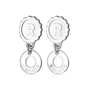 yzWG[EANZT[ UgIbL[jAWFgX}grARx[Xrosato orecchini donna base per charm in argento 925 smalto bianco