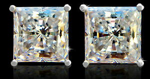 yzWG[EANZT[ uAgvZXCOgbvCbTjeV~g\bhVo[5 ct brilliant princess earrings top aaaa cz moissanite simulant solid silver