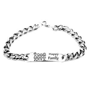 yzWG[EANZT[ Ab`CIp[hVbc@[gt@~[EIAb`CIu`bracciale in acciaio 925 personalizzato family uomo acciaio