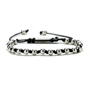 �y���������z�W���G���[�E�A�N�Z�T���[ �u���b�`�����}�N�����Q���o�{�[���V���o�[�R���X�t�F�[���A���W�F���gbracciale macrame gerba ball silver con sfere argento 925