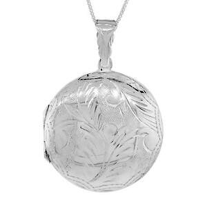 �y���������z�W���G���[�E�A�N�Z�T���[ �V���o�[�X�^�[�����O�n���h���E���h���_���I���y���_���g�u�����b�N�C�^���Aargent sterling main grave rond medaillon pendentif breloque,18 italian