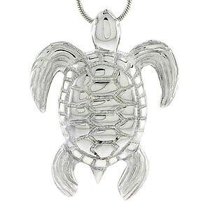 yzWG[EANZT[ Vo[X^[OE~KXChy_gC^A{bNXargent sterling flawless qualite mer tortue pendentif glissiere,18 italien box