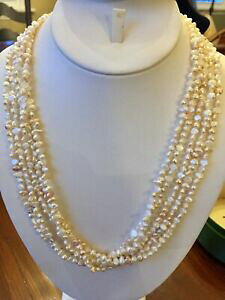 yzWG[EANZT[ zCgu[NPVp[V[hXghRA[J`[XgXblanc casse keshi graine perle 5 strand collier 32 de culture strass fermeture