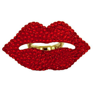 �y���������z�W���G���[�E�A�N�Z�T���[ �o�g���[�E�B���\���G�i�����N���X�^�����[�W���b�v�����O���j�[�N�T�C�Y�i�C��butler et wilson email cristal grand levre bague taille unique neuf