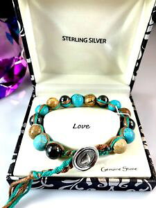 yzWG[EANZT[ Vo[tFU[X^[O^[RCYw}^Cgp[n[gn[gplume argent sterling turquoise hematite perle coeur breloque gland  love 