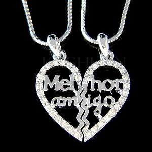 yzWG[EANZT[ W[A~[SA}xXgthn[gEBYNX^XtXL[lbNXmejor amigo amar meilleur ami coeur avec cristal swarovski bff 18 collier