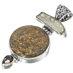 yzWG[EANZT[ WXp[rJ`[XeBbNp[X[NNH[cVo[y_g6cm jasper biwa de culture baton perle quartz fume 925 argent pendentif