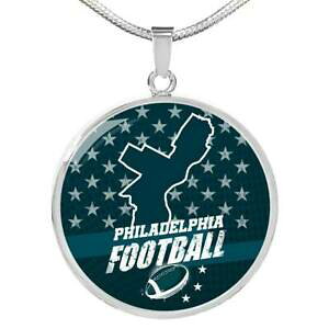 �y���������z�W���G���[�E�A�N�Z�T���[ �t�B���f���t�B�A�t�b�g�{�[���t�@���e�[���T�[�N���X�`�[���J���[�S�[���hphiladelphia football eventail cercle collier acier inoxydable ou 18k or 18