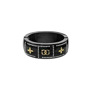 yzWG[EANZT[ ub`WhhiQXW_lS[hhgXtXL[bracciale rigido donna guess ubb90809 resina nero gold dorato swarovski