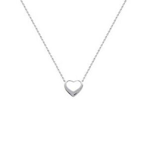 �y���������z�W���G���[�E�A�N�Z�T���[ �V���o�[�n�[�g�l�b�N���X�i�C���p���`collier coeur en argent 925 longueur 45cm femme neuf poinconne