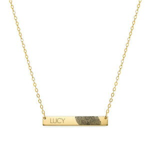 yzWG[EANZT[ p[\iCYAfW^o[Vo[lbNXCG[S[hbLpersonnalise 15 reel digitales barre collier en argent plaque or jaune