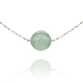 【送料無料】ジュエリー・アクセサリー シルバーラスネックレスロディエアベンチュリンcollier ras de cou en argent 925 rhodie et aventurine longueur 42 cm femme