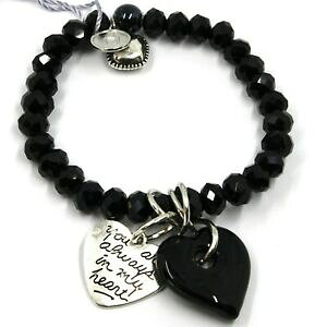 yzWG[EANZT[ AeBJ[iFlcBAGXeBbNuXbg_un[gubNOXbracelet elastique antica murrina venezia, br844a14, double coeur verre noir