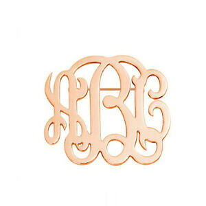 yzWG[EANZT[ CjVmOS[hbLVo[u[`1 15 2 25 ou 3 trois initiales monogramme broche en argent plaque or