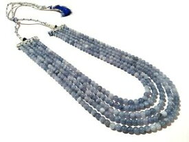 【送料無料】ジュエリー・アクセサリー シアニテカルセドインロンスムースネックレスデッセレパール406508cm collier cyanite calcedoine rond lisse 665mm gemme dessere perles