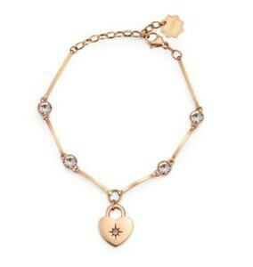 �y���������z�W���G���[�E�A�N�Z�T���[ �u���b�`�����u���X�E�F�C�`���N���A�b�`���C�I�N�I�[�����[�Y�S�[���hbracciale brosway chakra acciaio 316l bhkb021 cuore rose gold