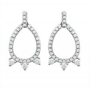 yzWG[EANZT[ COfBGWRjEboucles doreilles en argent massif 925000 rhodie gouttes ovales pave zirconium
