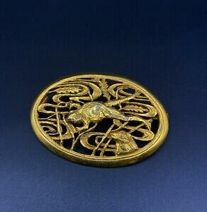 �y���������z�W���G���[�E�A�N�Z�T���[ �u���[�`�A�[���f�R�h�[���W���G���p���t�����Xbroche ancienne brooch art deco dore jewels paris france 1930