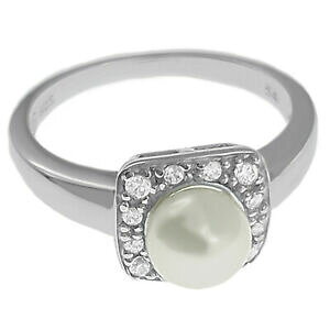 yzWG[EANZT[ oQE[}CzfBhA[WFgWRjETCYbague femme en argent rhodie, perle de culture et zirconium taille 54 dispo